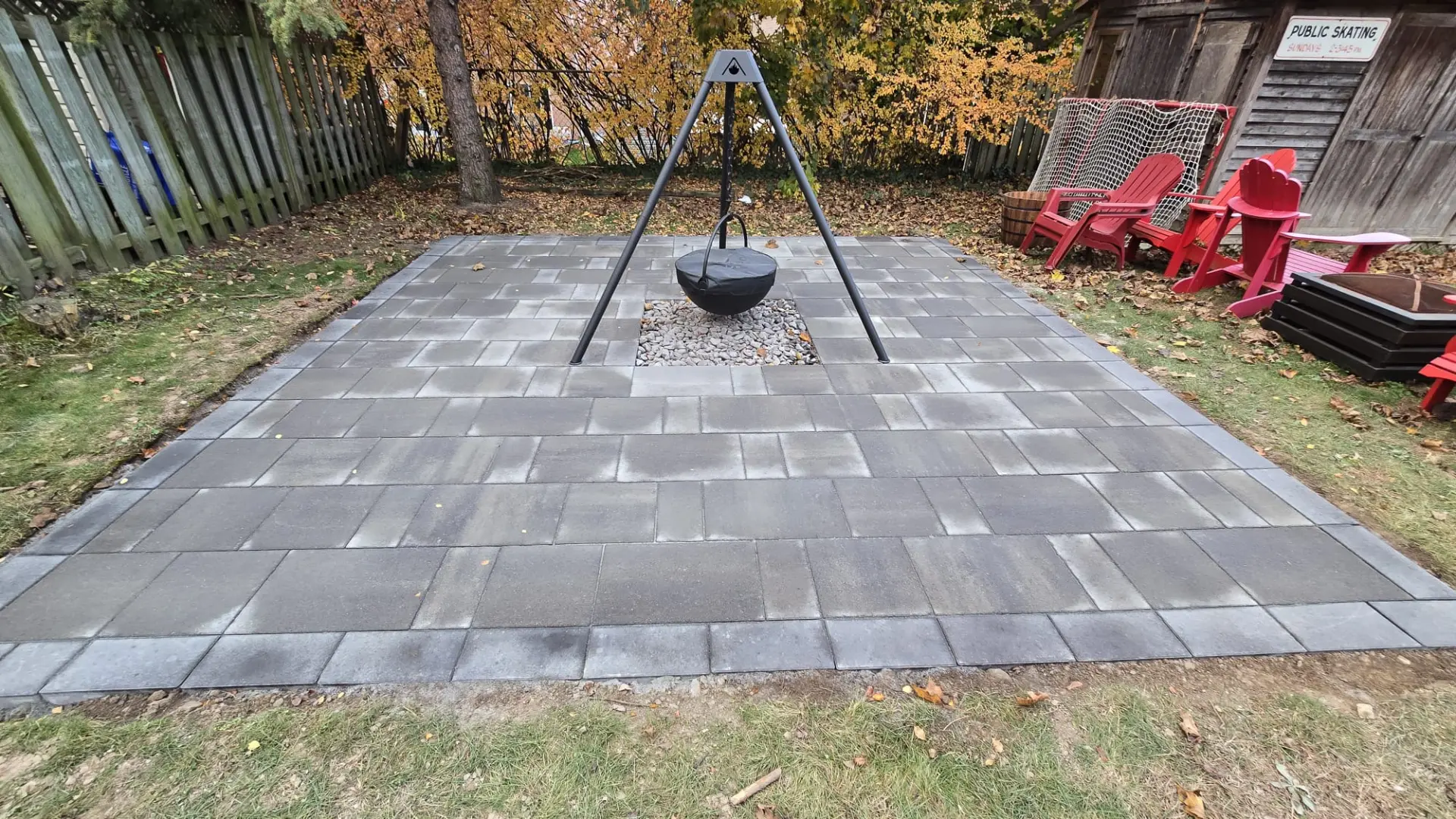 Interlock Fire Pit Patio