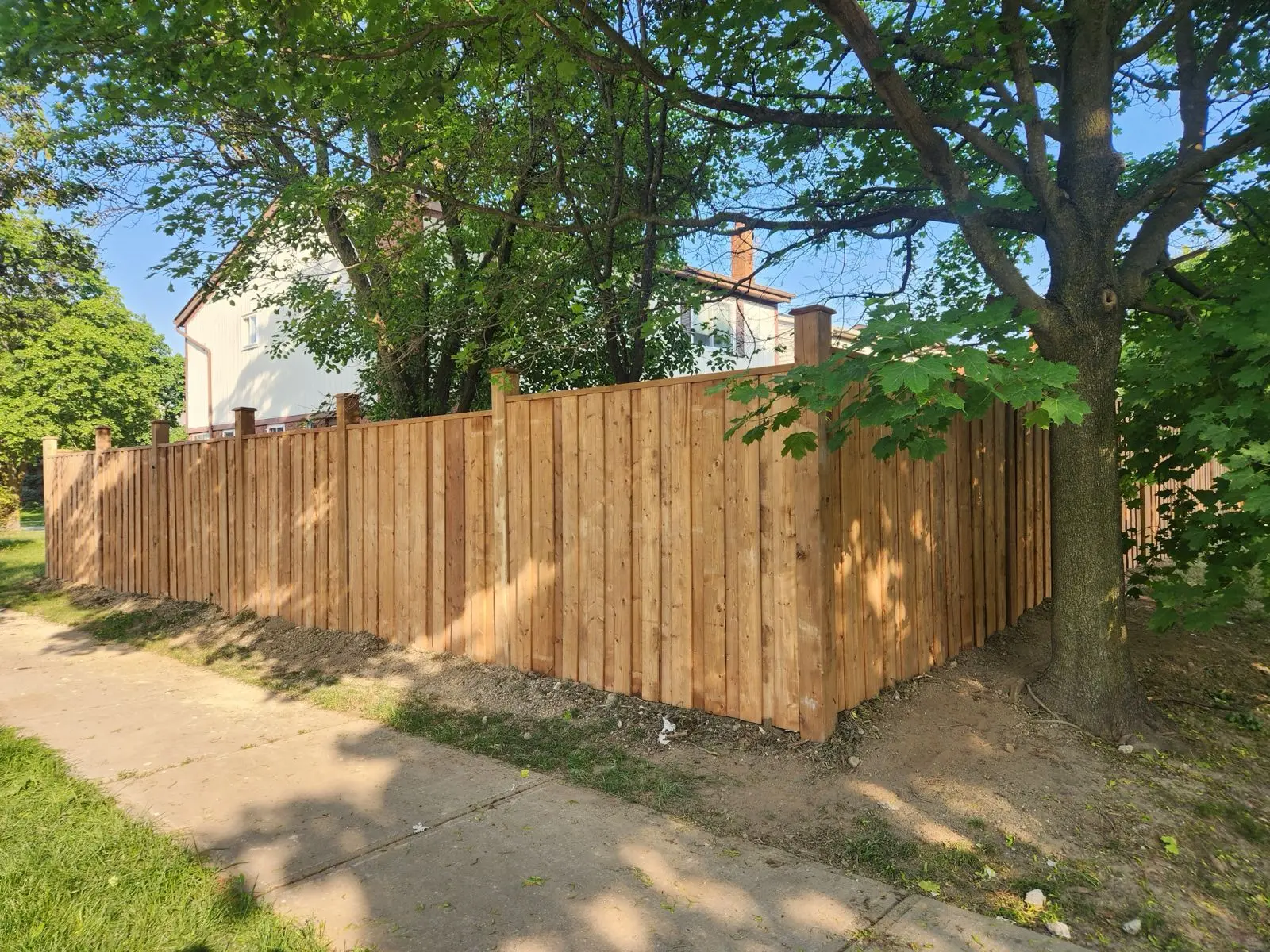 Corner Lot Fence Line