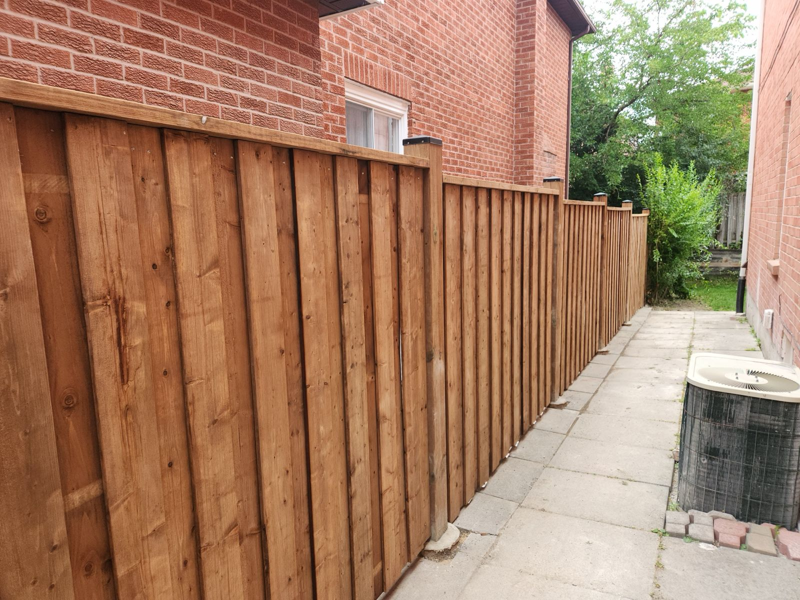 Vertical Slat Privacy Fence